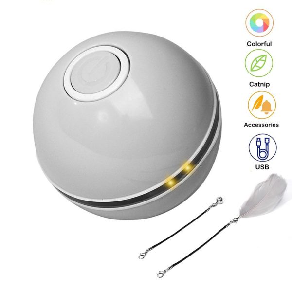 Best Remote Control Cat Dog Bounce Ball Colorful LED Self Rotating Ball