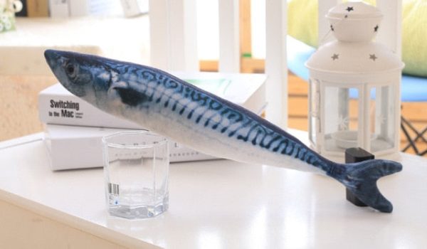 Plush creative 3D fish-shaped  toy catnip